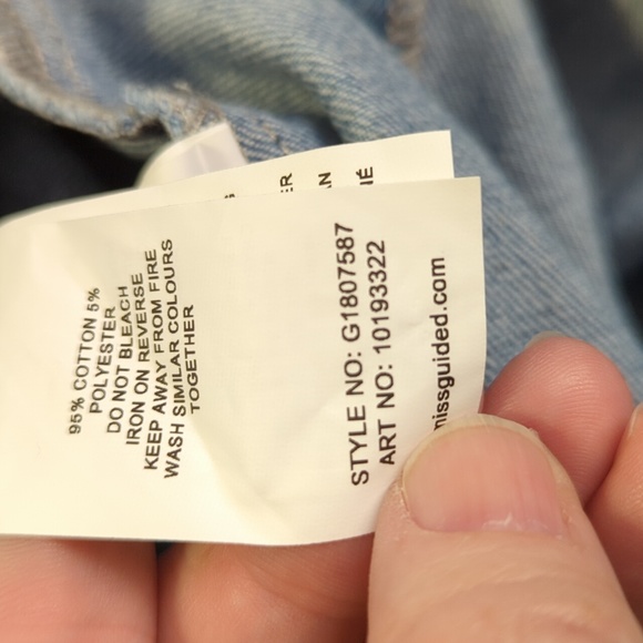 Missguided Single Split Denim Mini Skirt - Picture 12 of 12